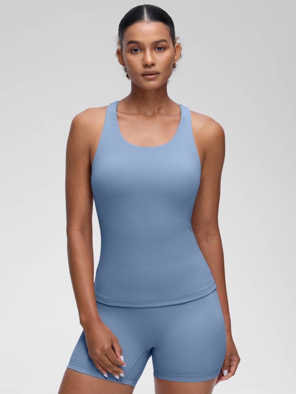 Butterluxe Waist Length Built in Bra Tank
